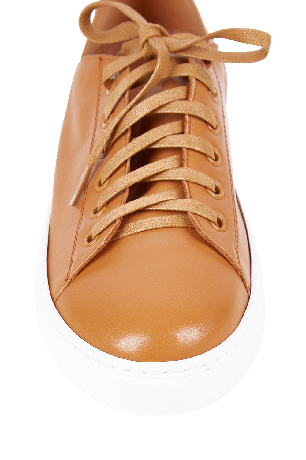 Product shot of the Oskher Leather Sneaker in colour Dktan, detail