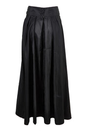 Product shot of the Lux Maxi Skirt in colour Black (Black), from the back