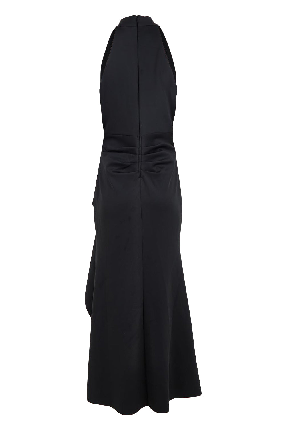 Product shot of the Sebastian Halter Gown in colour Black (Black), from the back