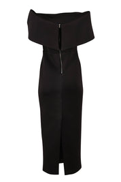 Product shot of the Finlay Cocktail Dress in colour Black (Black), from the back