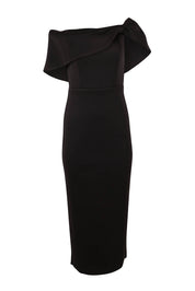 Product shot of the Finlay Cocktail Dress in colour Black (Black), from the front