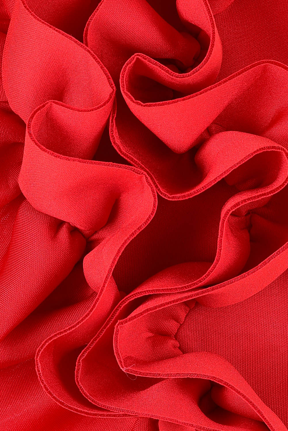 Product shot of the Skye Cocktail Dress in colour Red (Red), detail