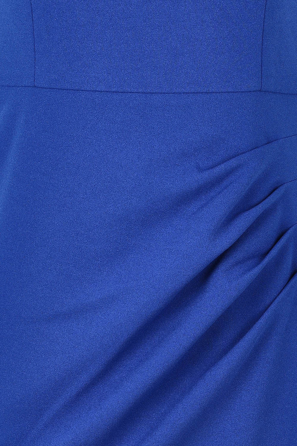 Product shot of the Diana Ruffle Sleeve Gown in colour Sapphire (Blue), detail