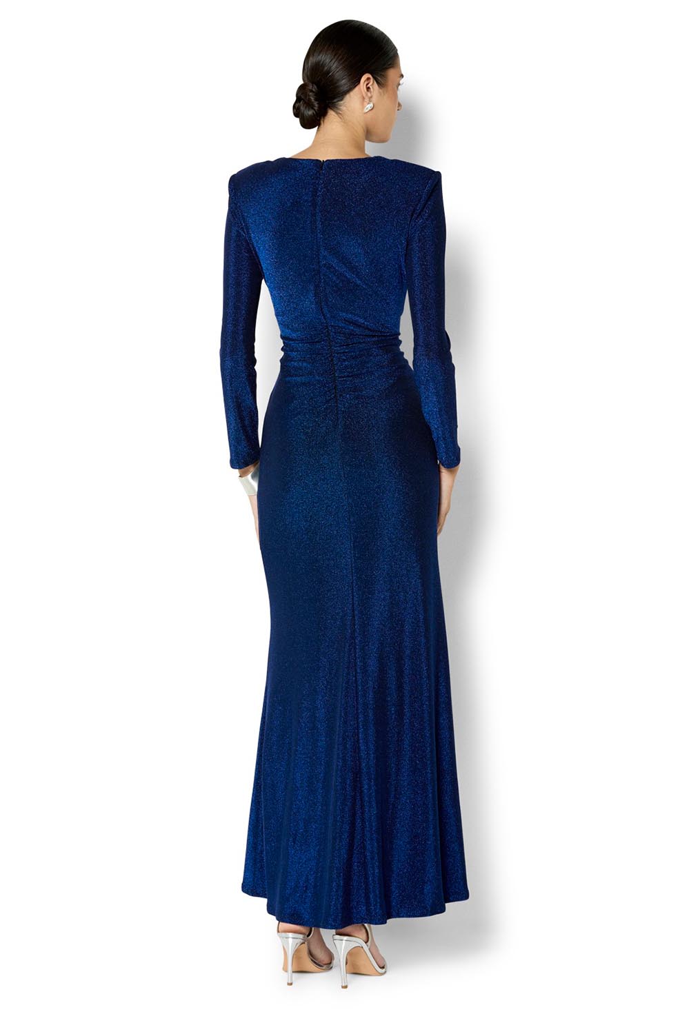 Dion Metallic Gown - Sapphire