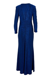 Dion Metallic Gown - Sapphire
