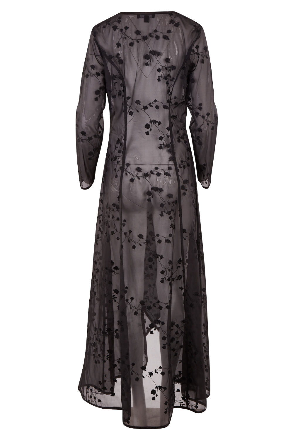 Preloved Crystal Evening Coat - black