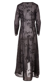 Preloved Crystal Evening Coat - black