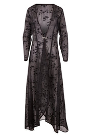 Preloved Crystal Evening Coat - black