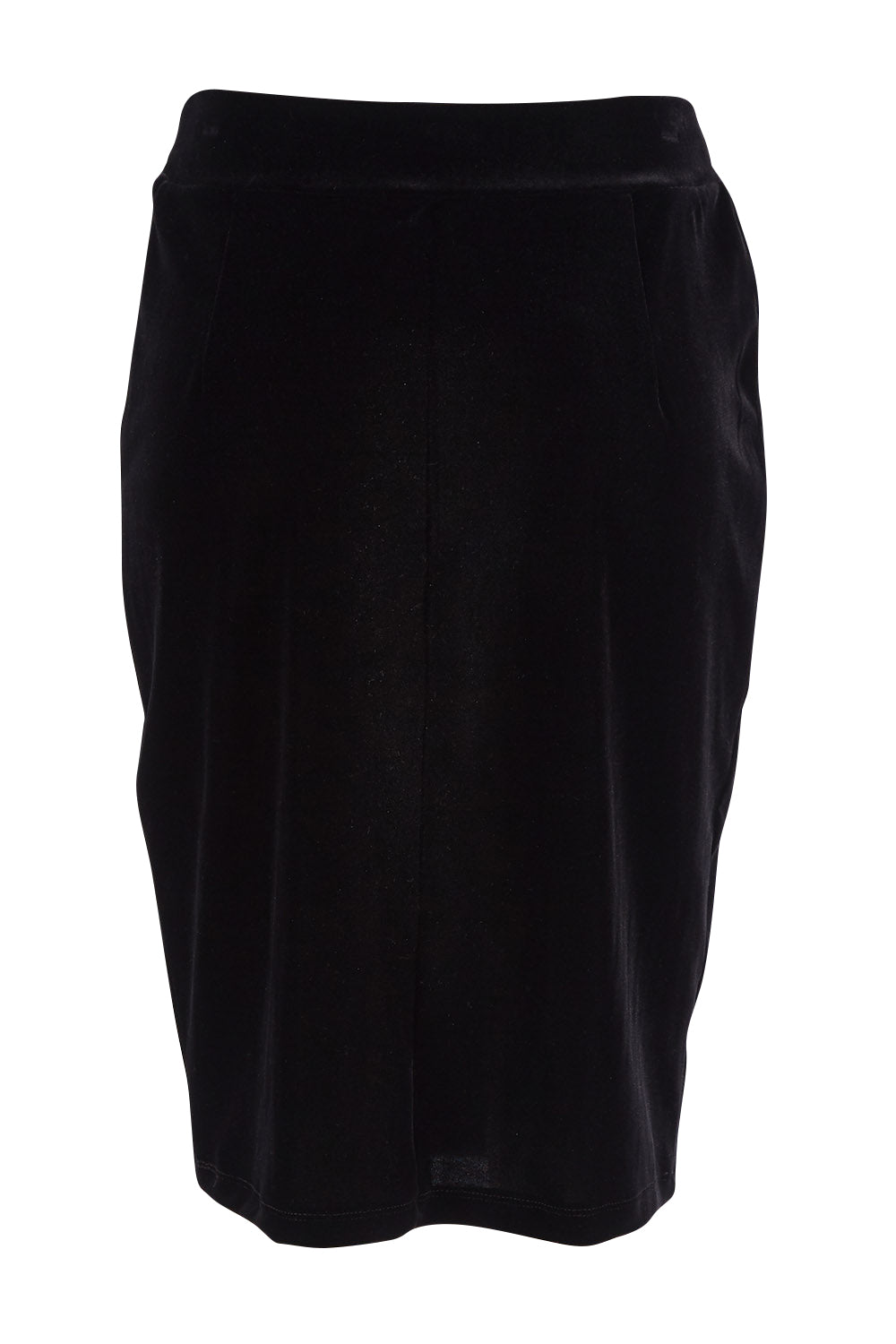 Product shot of the Roanna Skirt in colour Black (Black), from the back