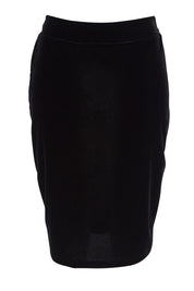 Product shot of the Roanna Skirt in colour Black (Black), from the front