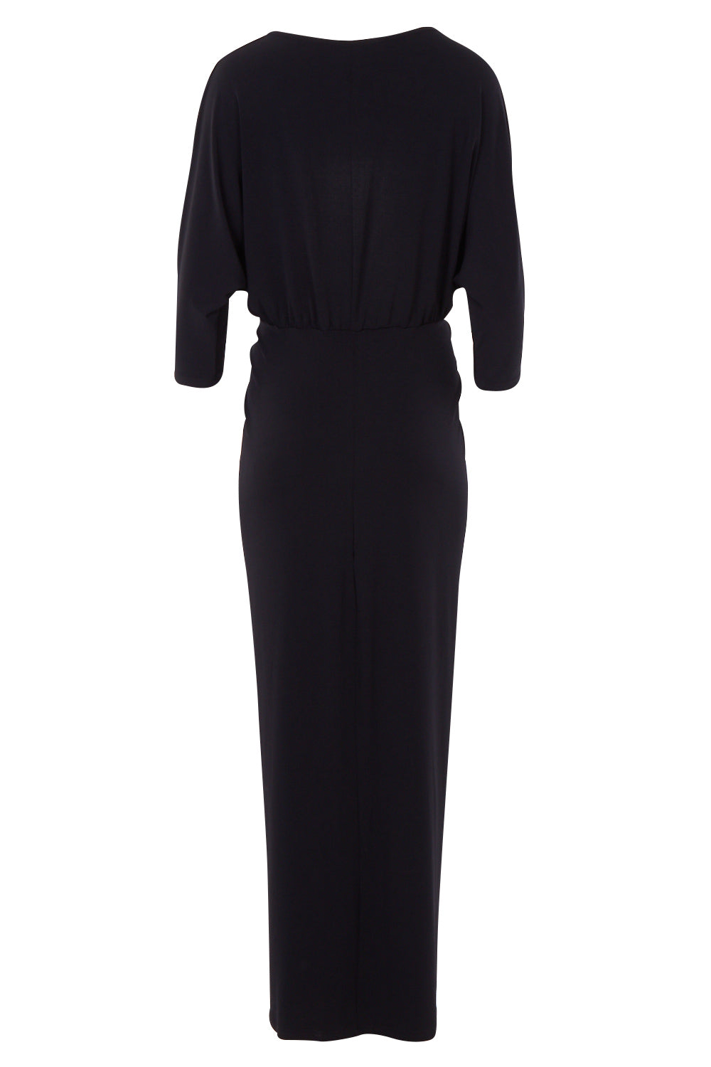 Product shot of the Nadine Dress in colour Black (Black), from the back