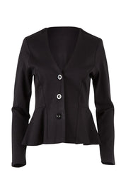 Product shot of the Jamie Jacket in colour Black (Black), from the front
