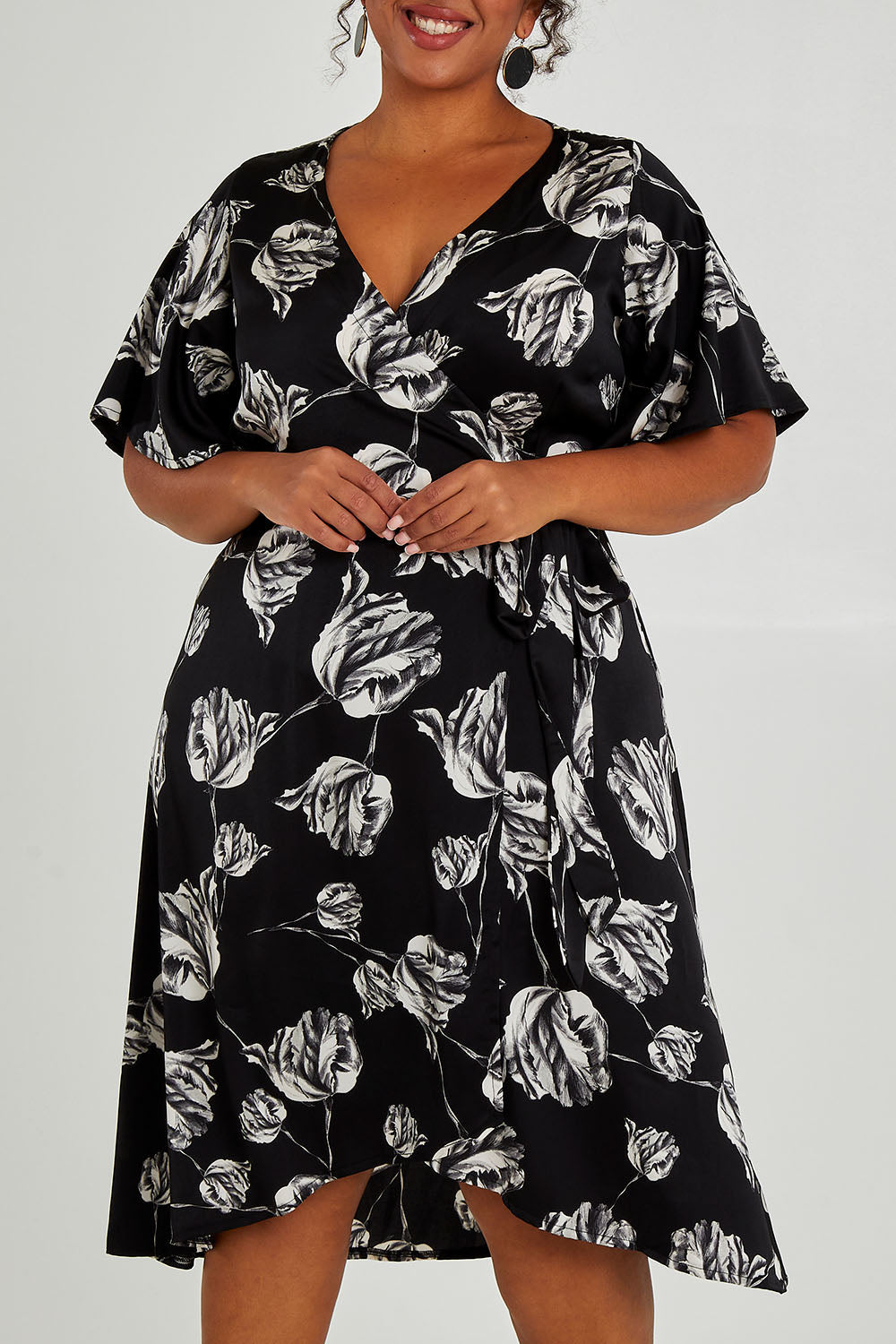 Preloved Alanah Wrap Dress - Tulips