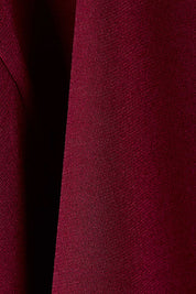 Product shot of the Kelly Blouse in colour Port (Red), detail