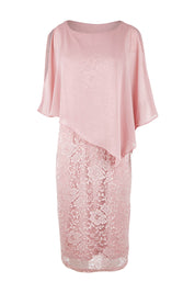 Product shot of the Marnie Dress in colour Dustyrose (Pink), from the front