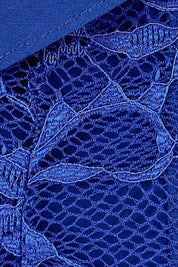 Product shot of the Marnie Dress in colour Sapphire (Blue), detail