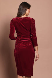 Diana Velvet Dress – Garnet