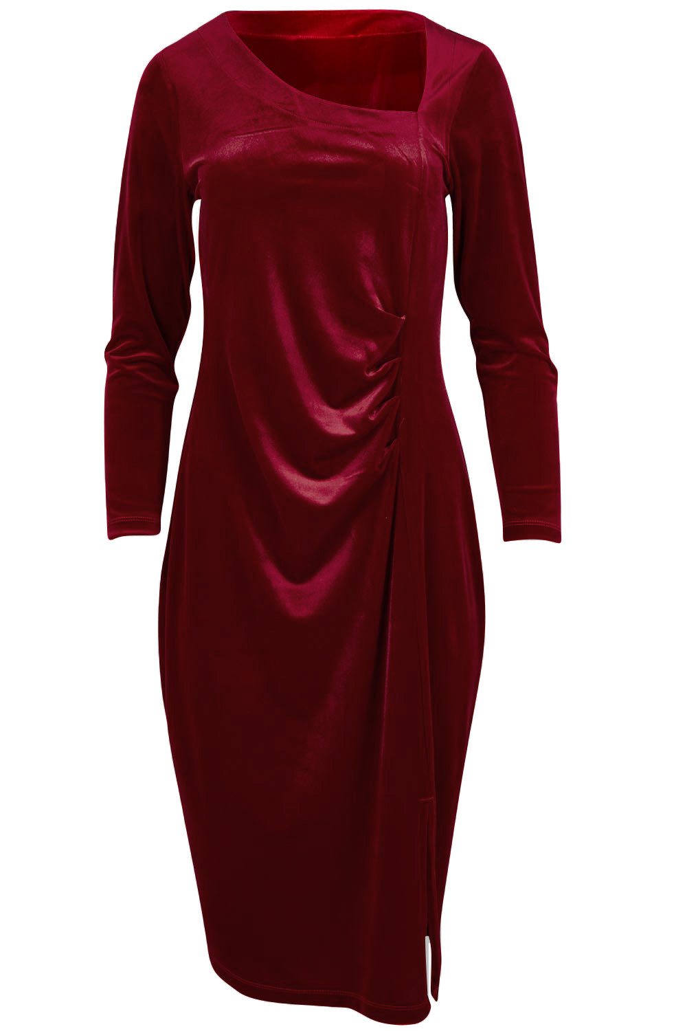 Diana Velvet Dress – Garnet