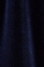 Product shot of the Diana Velvet Dress in colour Moonlight (Blue), detail