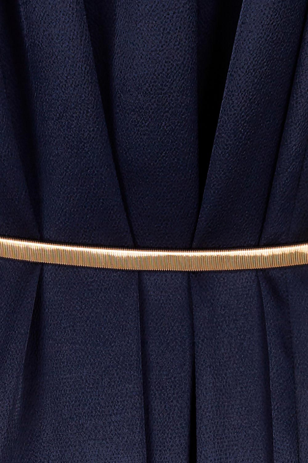 Product shot of the Mary Dress in colour Navy (Blue), detail