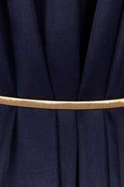 Product shot of the Mary Dress in colour Navy (Blue), detail