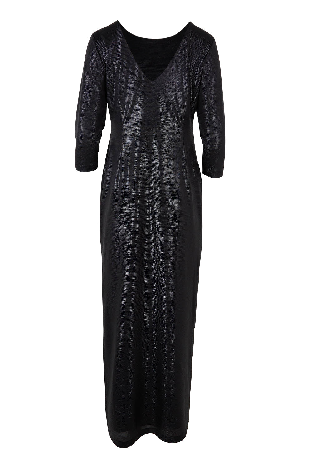 Product shot of the Lorena Dress in colour Black (Black), from the back