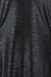 Product shot of the Lorena Dress in colour Black (Black), detail