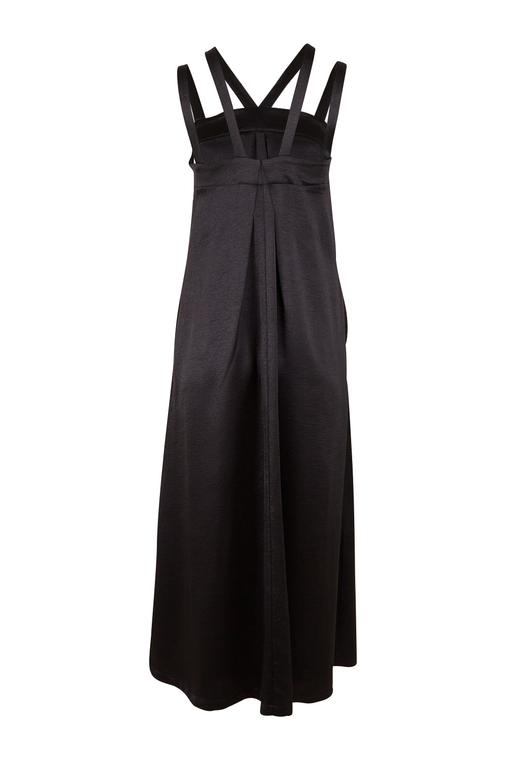 Product shot of the Carla Dress in colour Black (Black), from the back