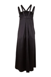 Product shot of the Carla Dress in colour Black (Black), from the back