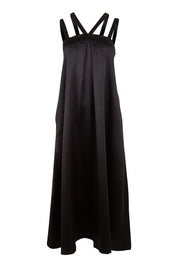 Product shot of the Carla Dress in colour Black (Black), from the front