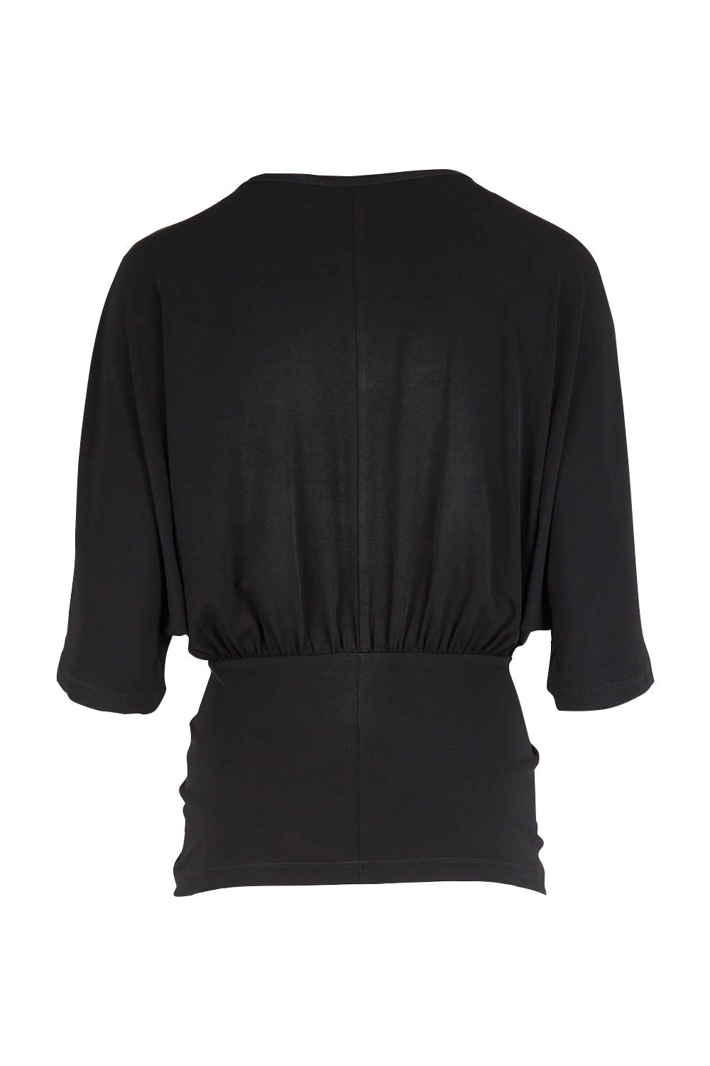 Product shot of the Niamh Top in colour Black (Black), from the back