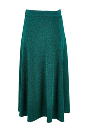 Product shot of the Karen Skirt in colour Jade (Green), from the front