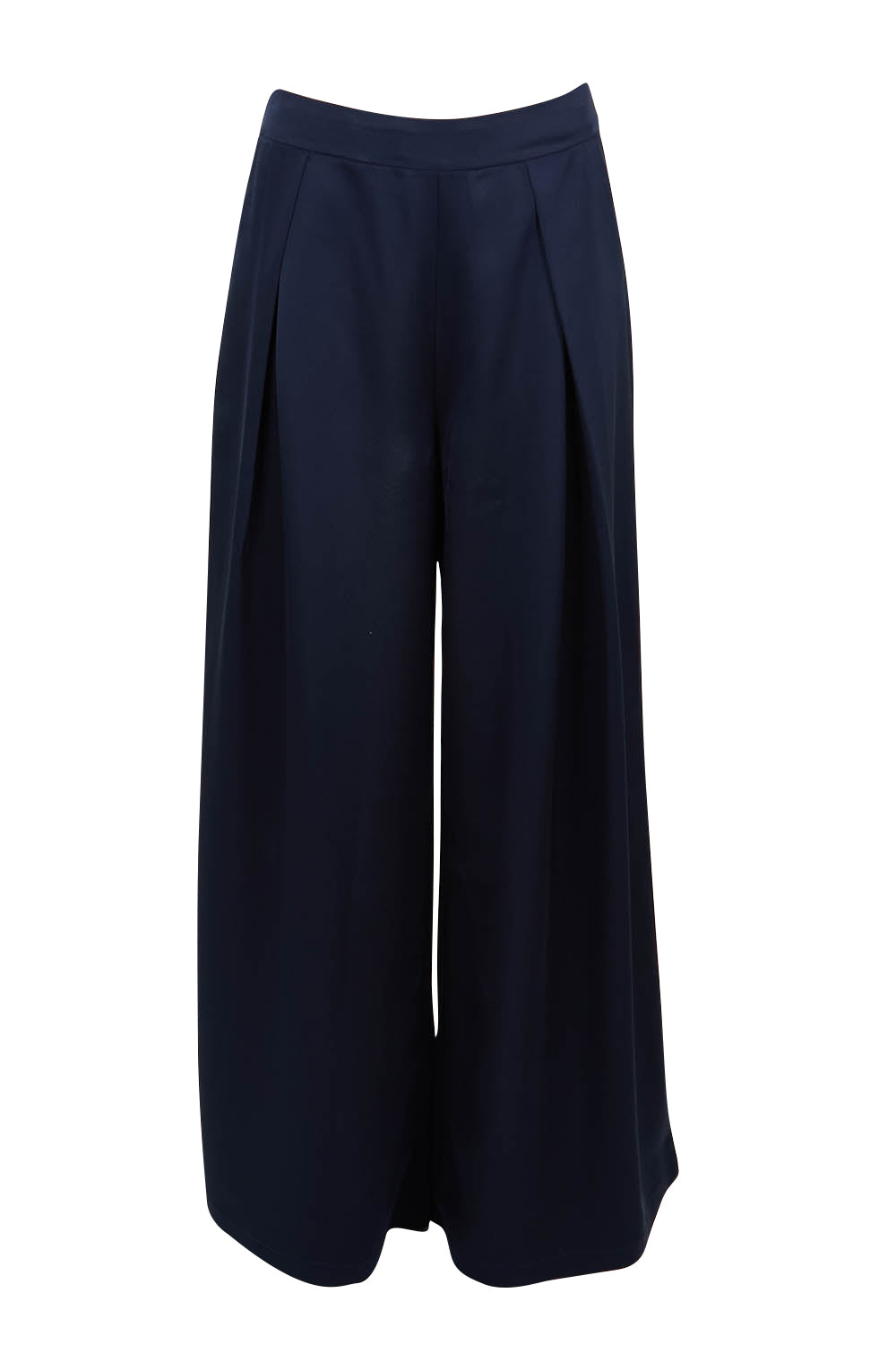 Product shot of the Mandy Pants in colour Navy (Blue), from the front