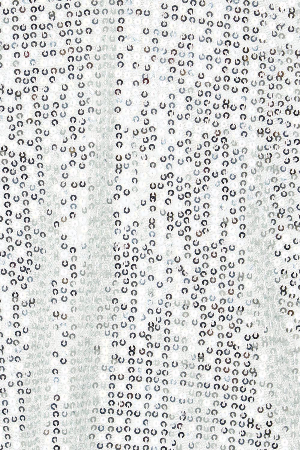 Product shot of the Reece Top in colour Silver (Metallics), detail