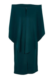 Product shot of the Cora Dress in colour Darkteal (Green), from the back