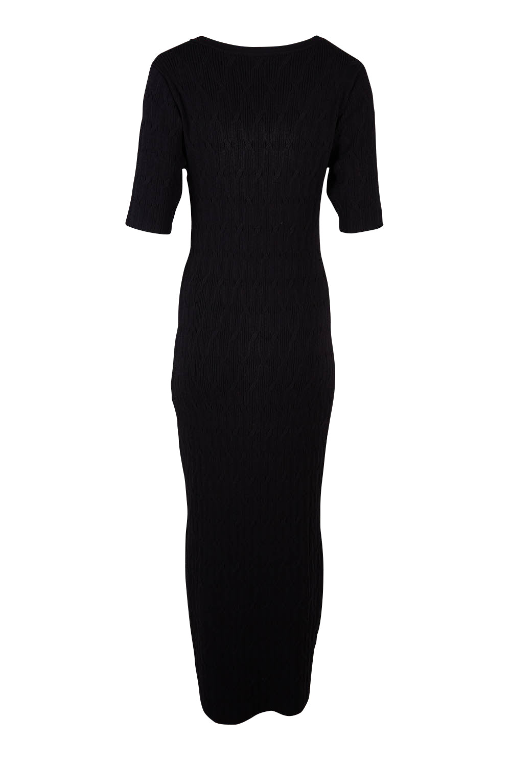 Product shot of the Astrid Dress in colour Black (Black), from the back