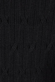 Product shot of the Astrid Dress in colour Black (Black), detail