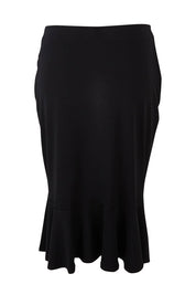 Product shot of the Eva Skirt in colour Black (Black), from the back