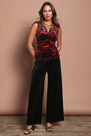 Kaia Velvet Pants – Black