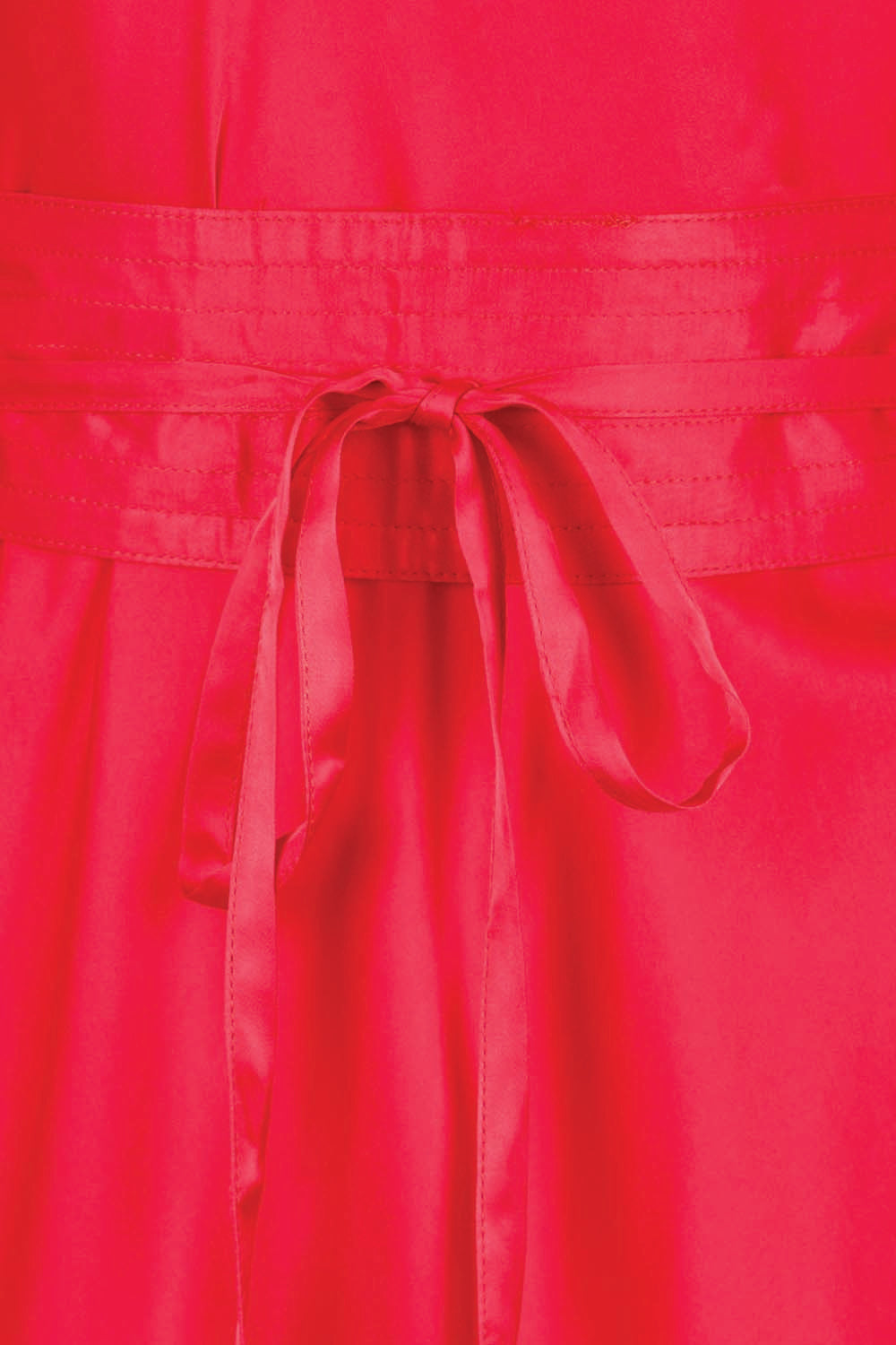 Product shot of the Hayley Dress – Parisred in colour Parisred, showing detail
