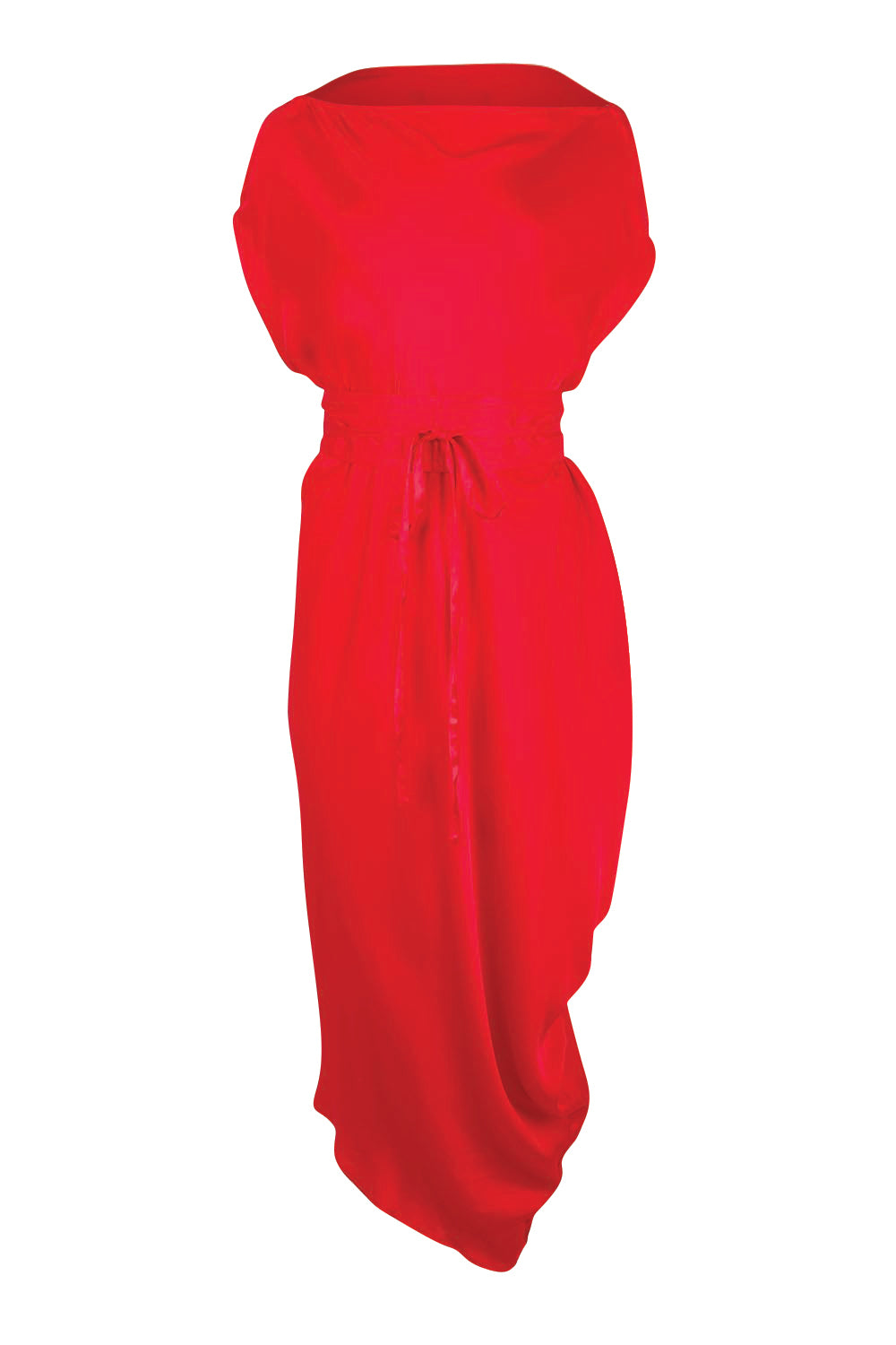 Product shot of the Hayley Dress – Parisred in colour Parisred, from the front