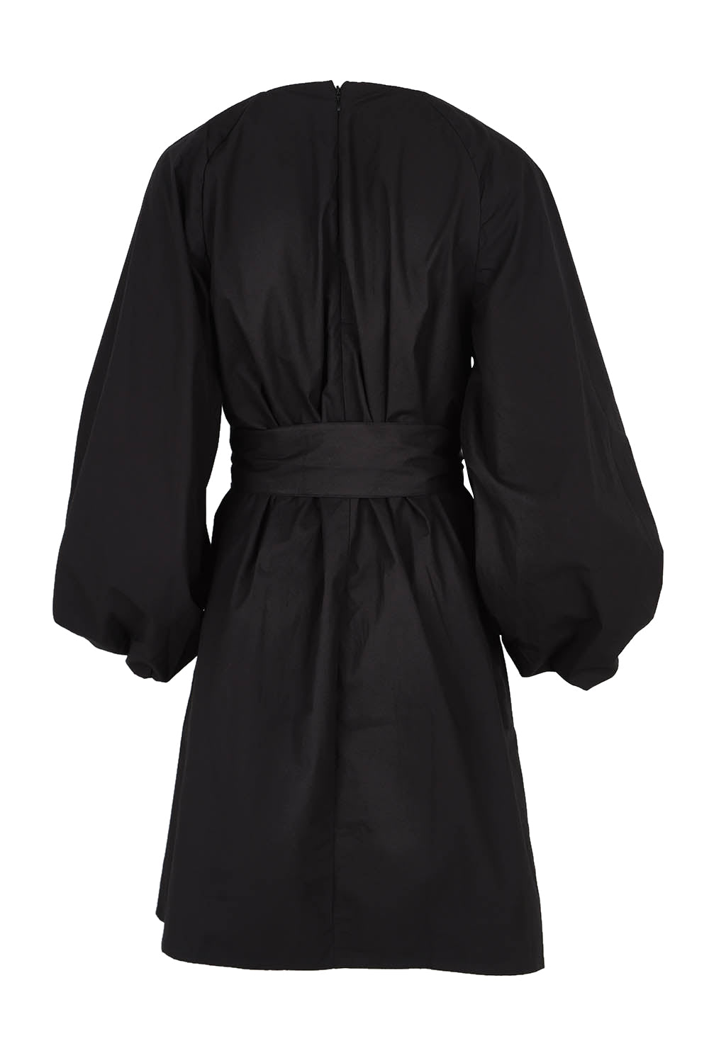 Product shot of the Belinda Dress in colour Black (Black), from the back