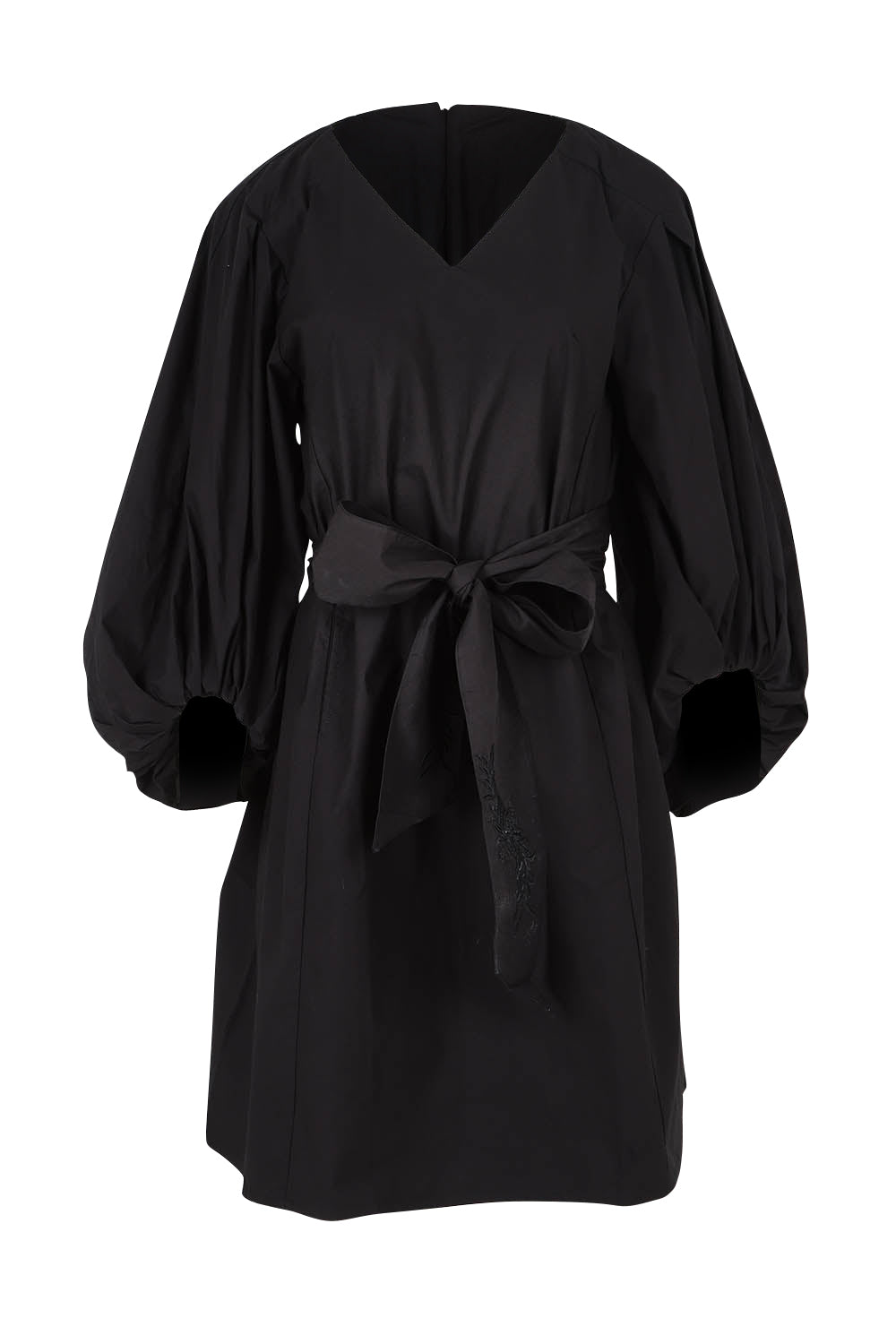 Product shot of the Belinda Dress in colour Black (Black), from the front