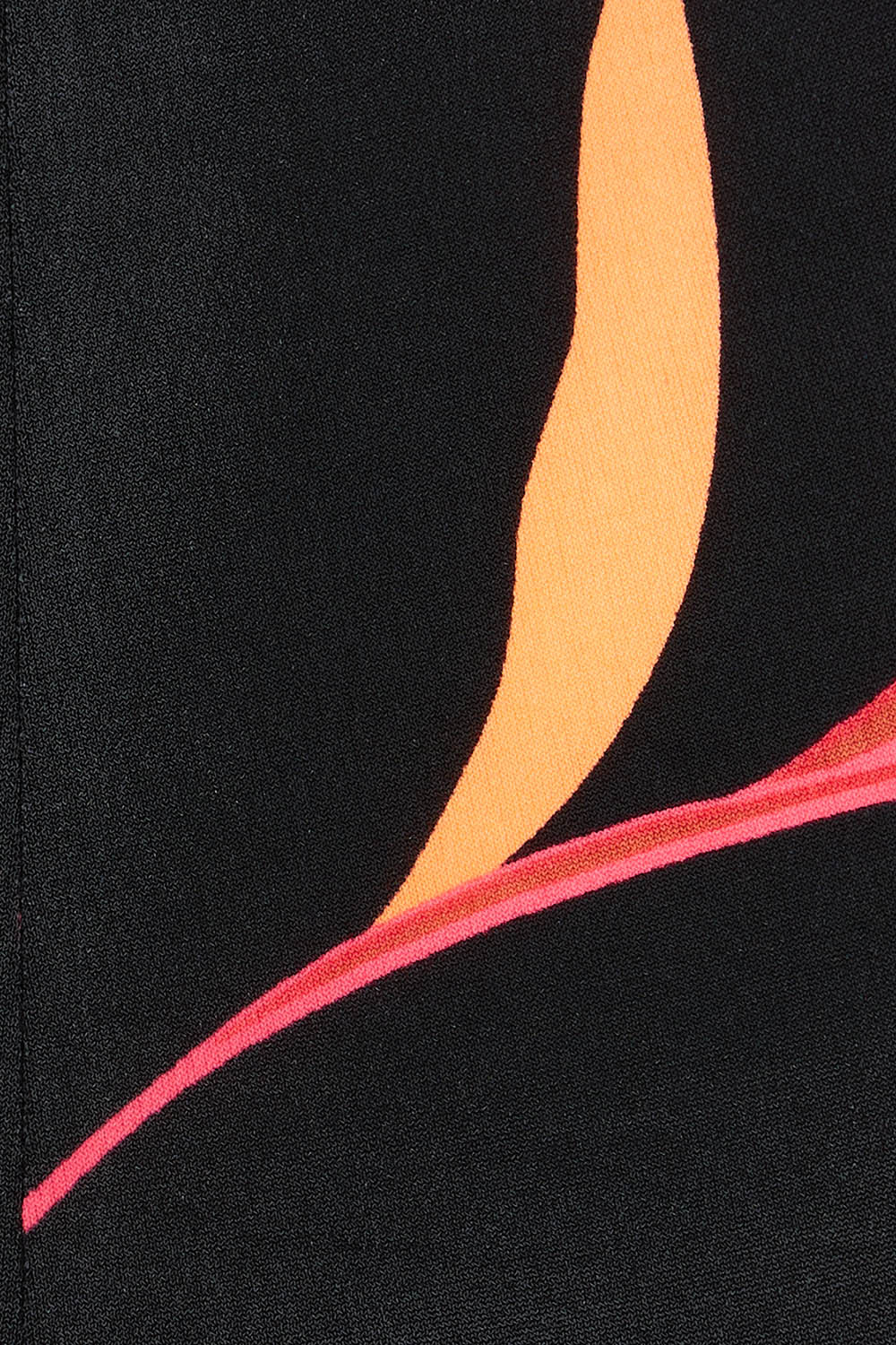 Product shot of the Frankie Dress in colour Firelight (Black), detail