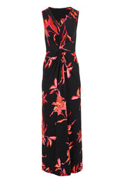 Product shot of the Frankie Dress in colour Firelight (Black), from the front