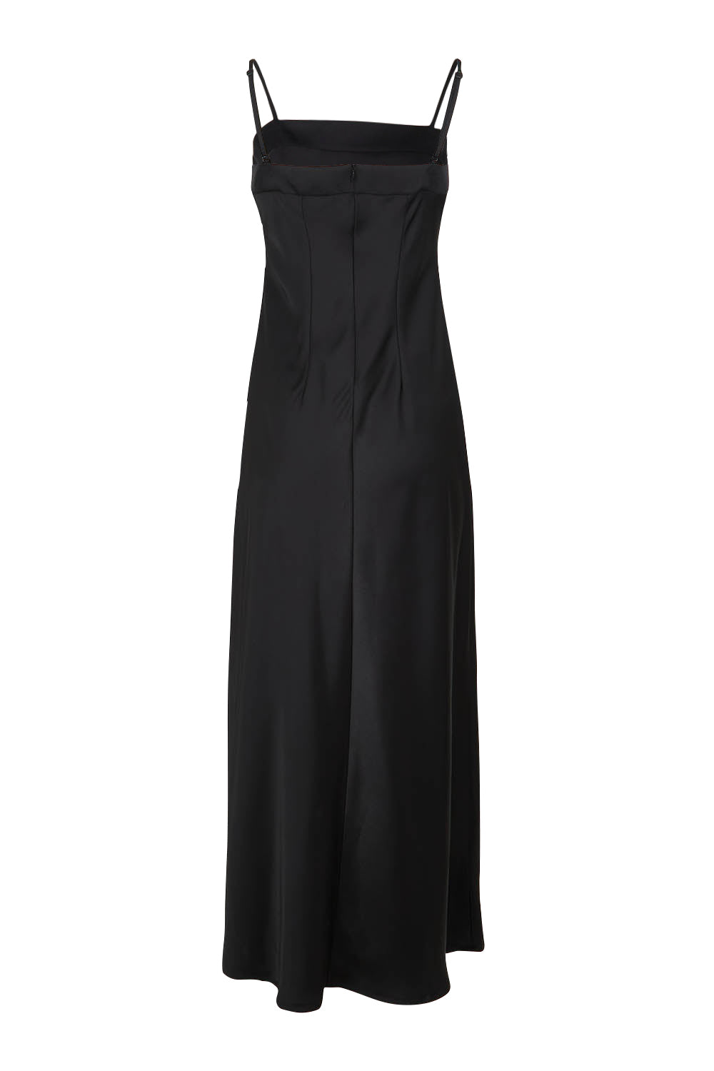 Product shot of the Katie Dress in colour Black (Black), from the back