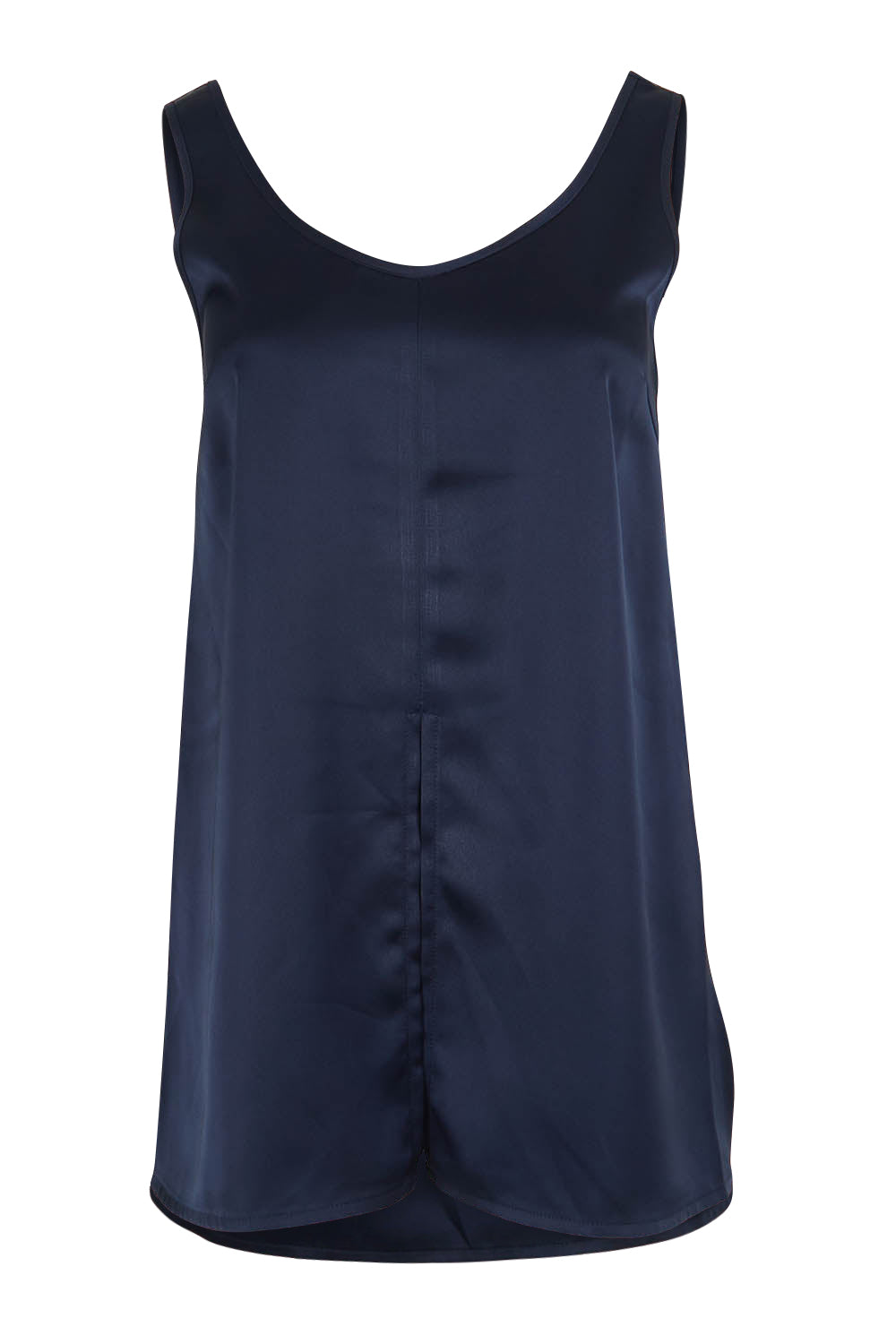 Product shot of the Cindy Top in colour Navy (Blue), from the front