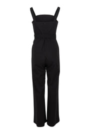 Product shot of the Veronica Jumpsuit in colour Black (Black), from the back