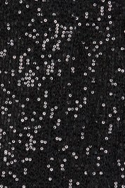Product shot of the Candice Dress in colour Black (Black), detail