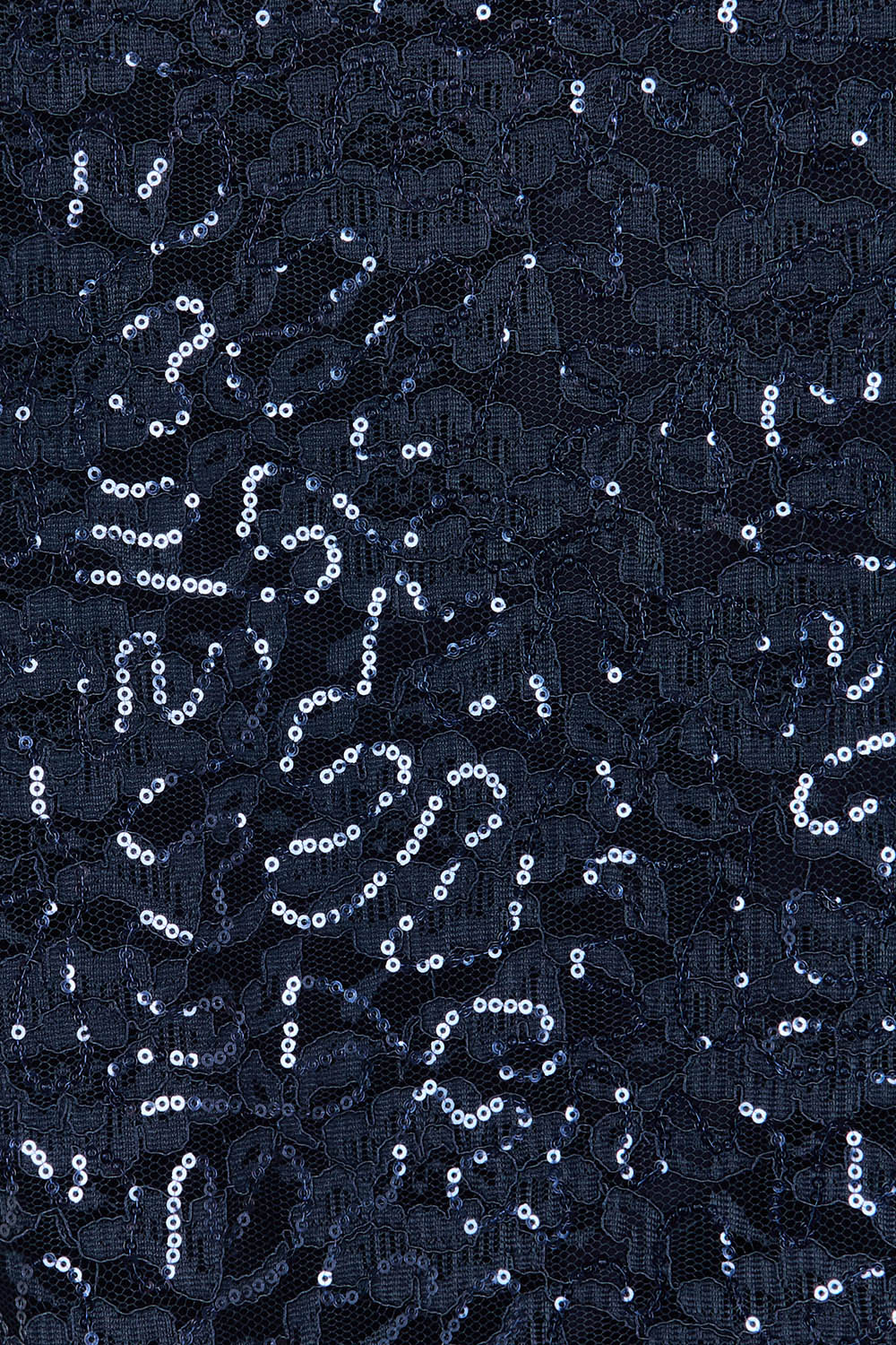 Product shot of the Ann Marie Top in colour Navy (Blue), detail